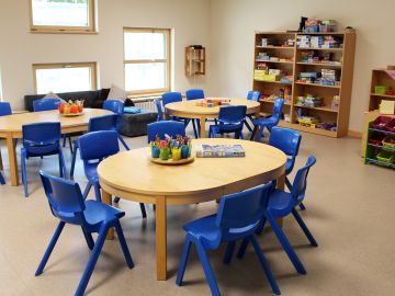 Heller Spieleraum der BEB in Norderstedt an der OGGS am Wittmoor