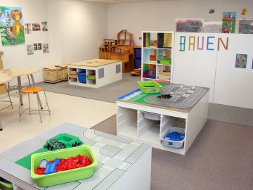 Kreativraum mit Bauecke der BEB an der OGGS Lütjenmoor in Norderstedt