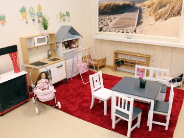 Puppenstube zum Spielen in der BEB in der OGGS Immenhorst