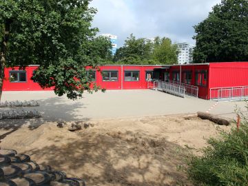 Gebäude der BEB Nachmittagsbetreuung der OGGS Lütjenmoor