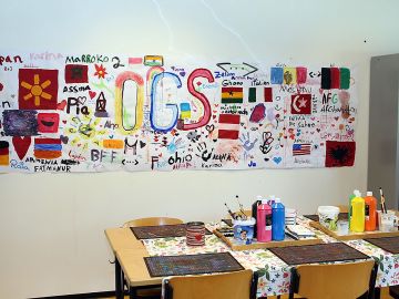 Kreativ umgesetztes Logo des Schulzentrums Nord in Norderstedt